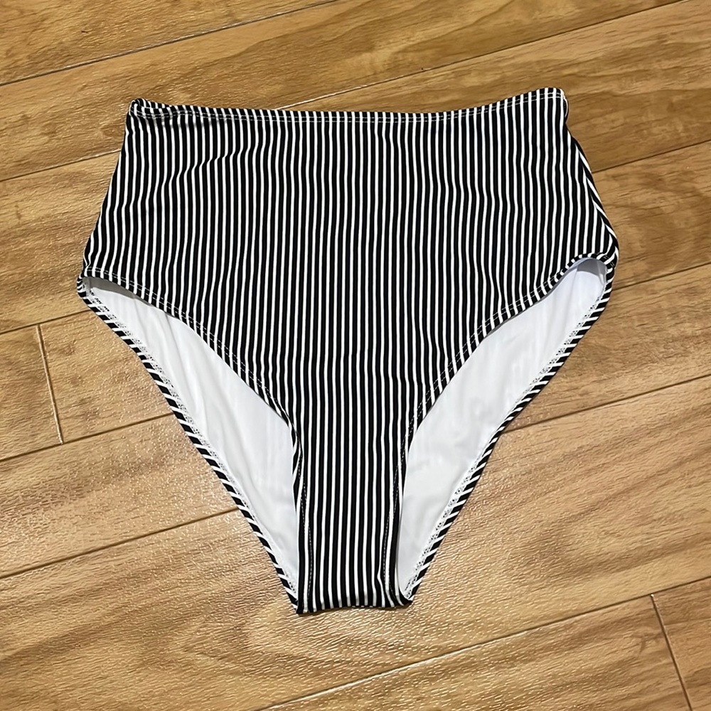 Cupshe High Waisted Bikini Bottoms, Size L *NWT*
